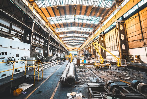 Construction and fabrication site